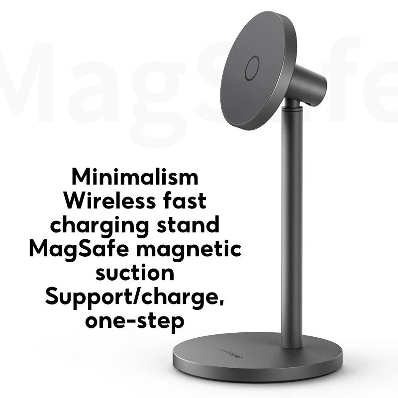 Magnetic MagSafe Charging Stand with Fast Wireless Phone Holder for iPhone