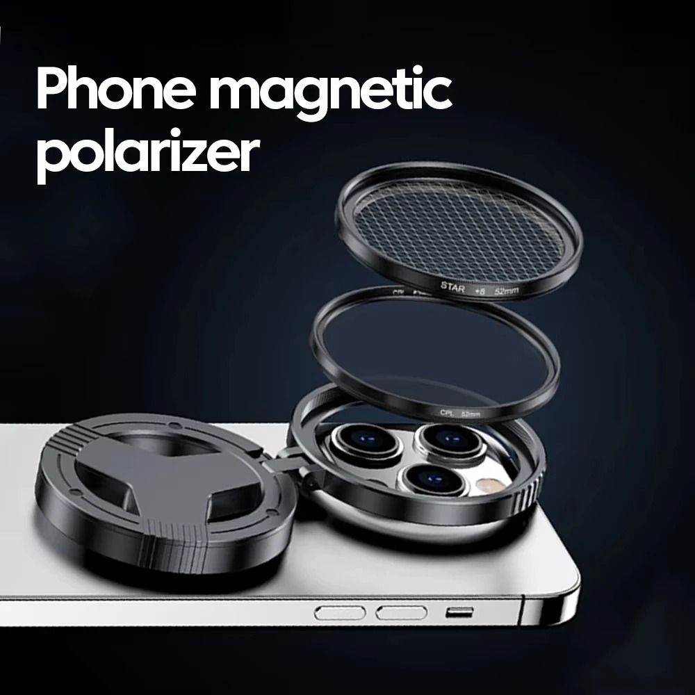 Universal 52mm Magnetic CPL Filter – Professional Circular Polarizer for Smartphone Photography – High-Yield Optical Hub
