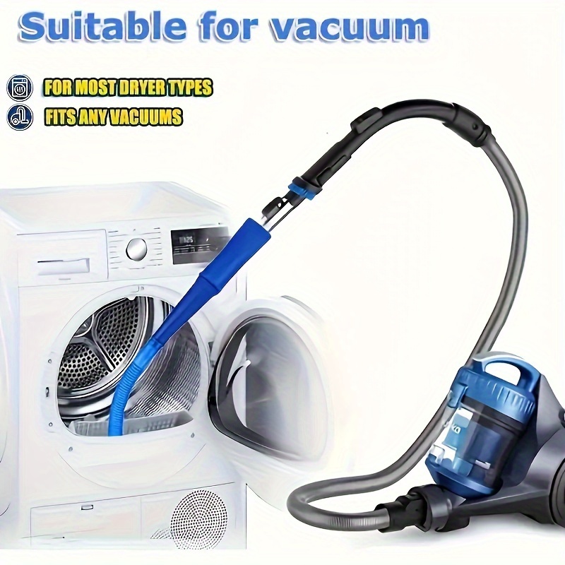 Dryer Vent Cleaning Kit with Vacuum Attachment for Deep Lint Removal and Safer Drying