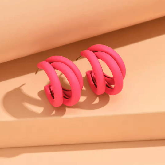 Golden Curve Vintage Hoop Earrings