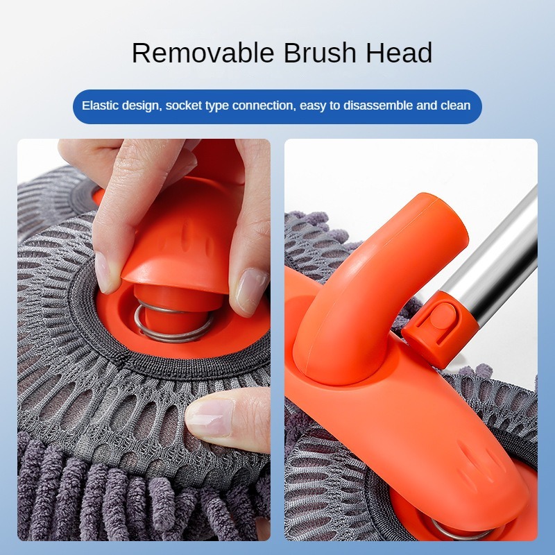Telescopic Car Cleaning Mop, Chenille Brush Washer Mop, Double Brush Head Roof Window Cleaner