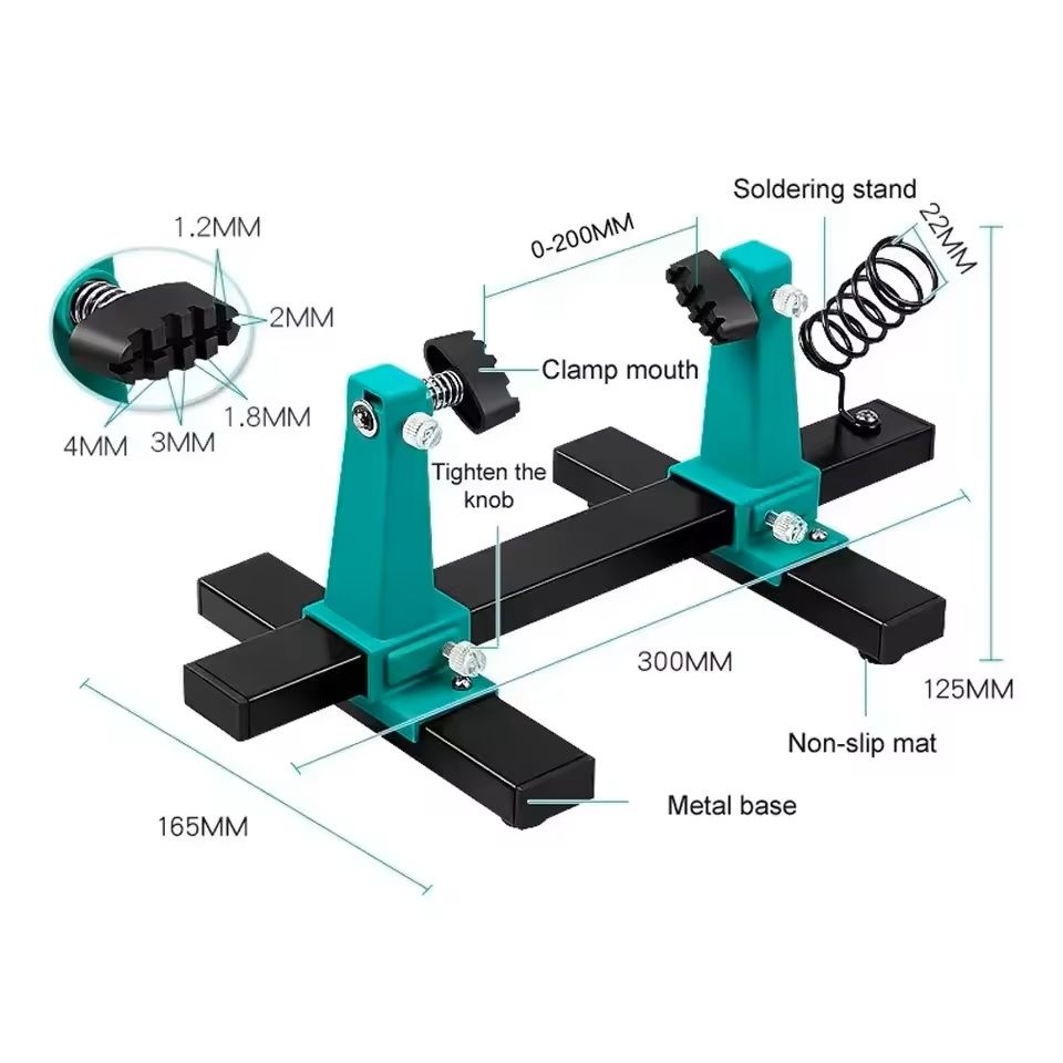 Adjustable Circuit Board Holder Jig for Soldering and Assembly Work