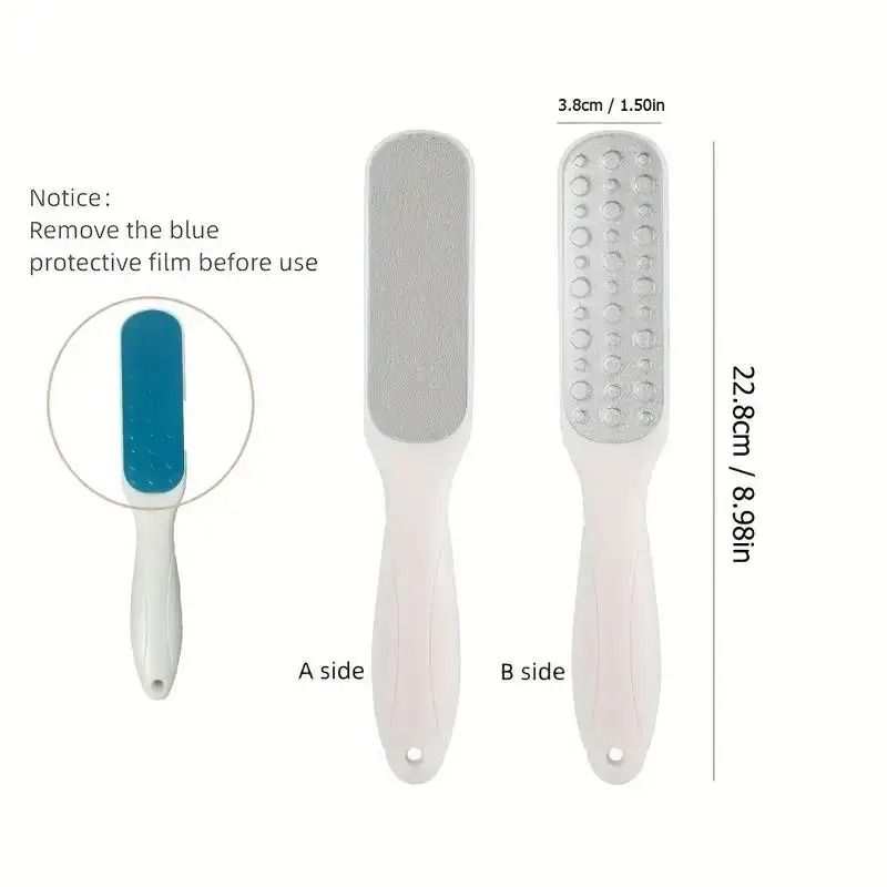 Steel Dual-Sided Foot File - Callus & Dead Skin Remover Pedicure Tool