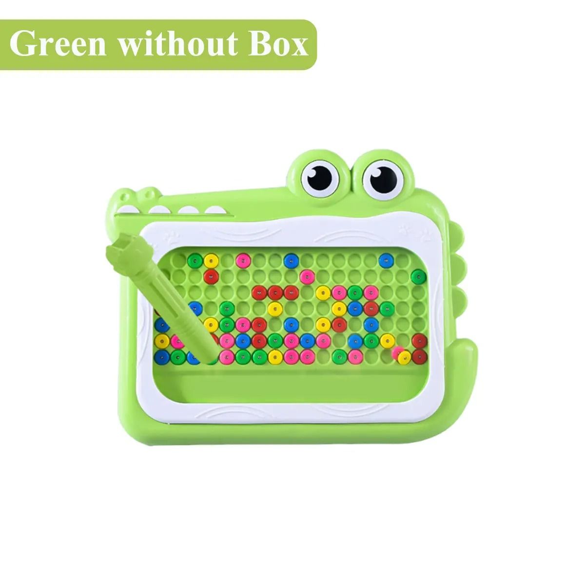 Kids Magnetic Beads Doodle Board Montessori Drawing Puzzle Toy