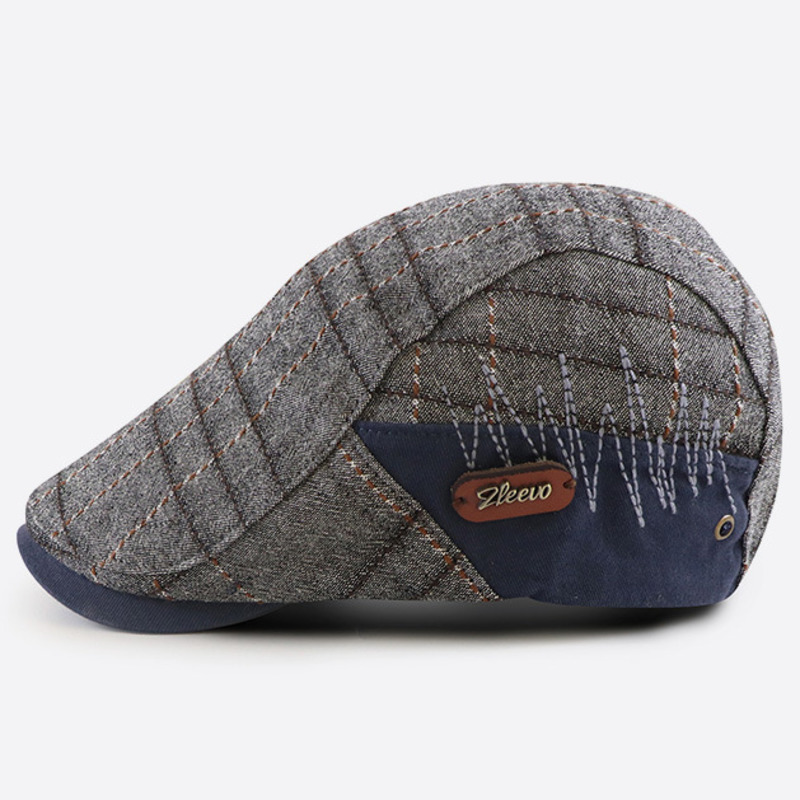 Adult Cap Spring Summer and Autumn, Men Cotton Flat Peak Hat, Dad Casual Newsboy Painter Hats, Lady Fashion Beret