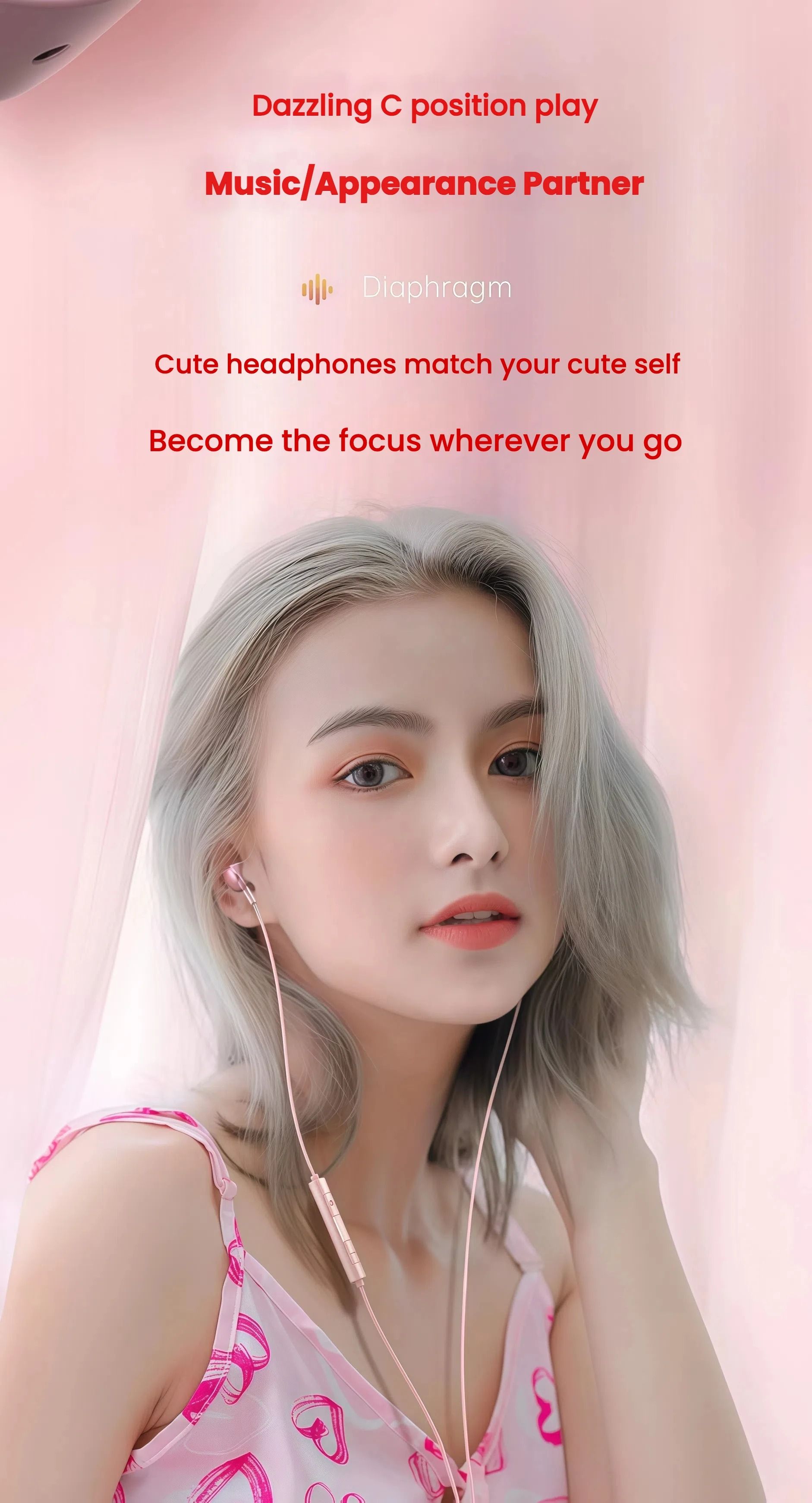 Universal HiFi USB-C Wired Earbuds with Digital Chip and 1.2M Cable