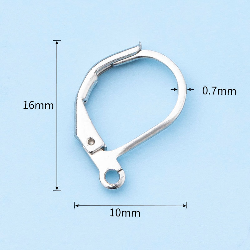 100PCS 925 Sterling Silver Earring Hooks: DIY Beading Findings & Leverback Components