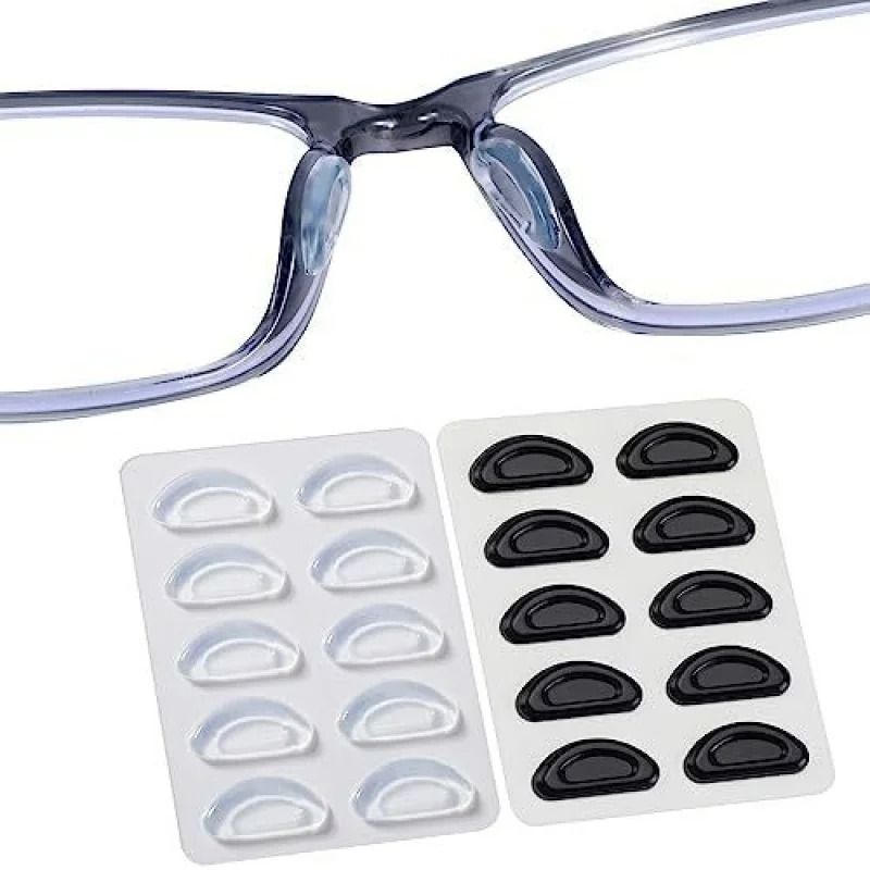 5pairs lot Non slip Silicone Nose Pads for Glasses and Sunglasses Soft Anti Slip Reading Glasses Accessories