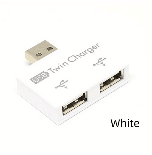 USB 2.0 Splitter Adapter 1 Male to 2 Female Ports Hub
