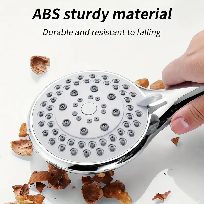 Five-speed Large Water Outlet Shower Head Set Adjustable High Quality Plastic Sealed Universal Handheld Bathroom Shower