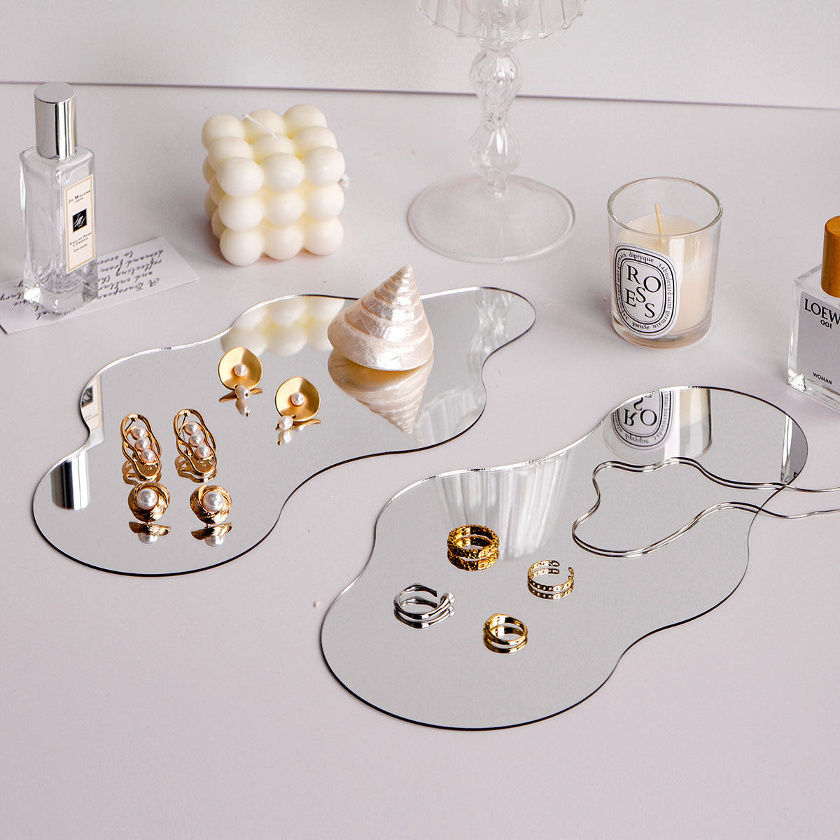 Simple Acrylic Jewelry Stand for Earrings and Display Rack for Desktop Shops