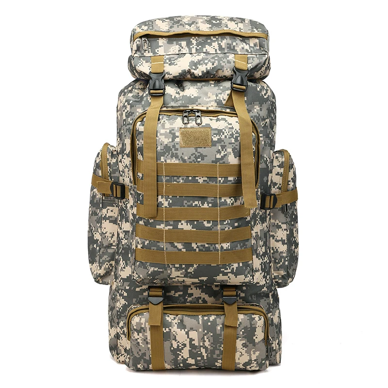 Military Grade Tactical Outdoor Hiking Backpack Durable Camouflage Travel Pack