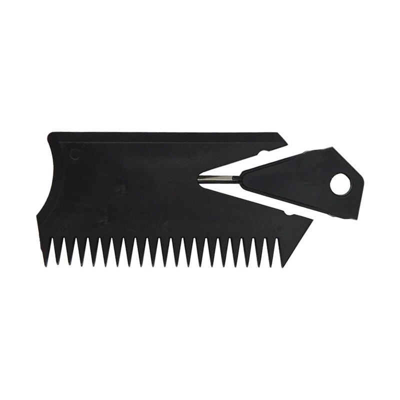 Premium Surfboard Wax Scraper & Comb with Keychain Detachable SUP Wax Remover Tool