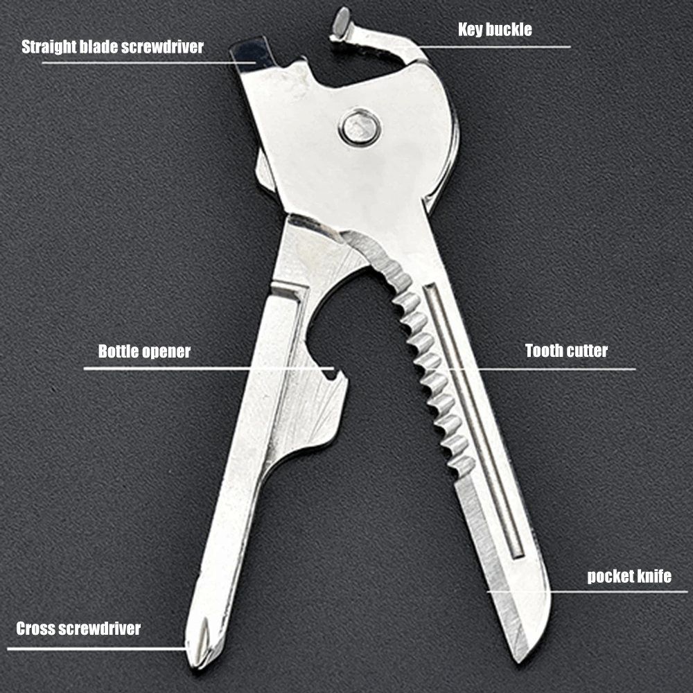 6-In-1 Multifunctional Keychain Multi-Tool