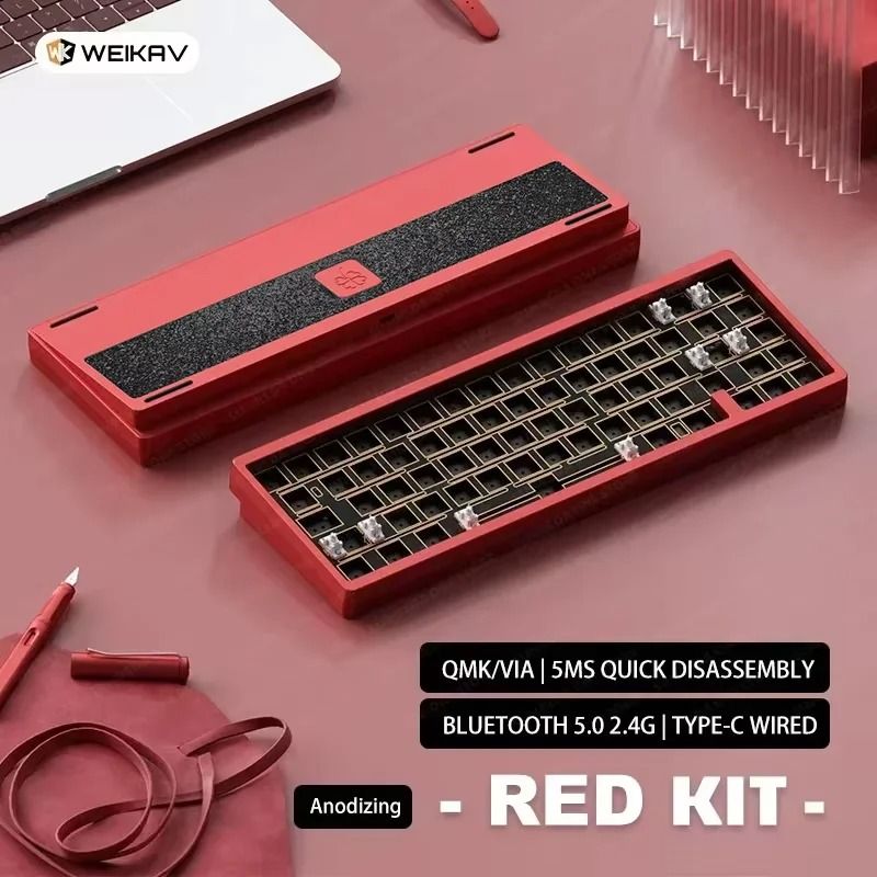 Lucky65 V2 65 Keys Mechanical Keyboard with Aluminum Case RGB Lighting and Hot Swappable Switches