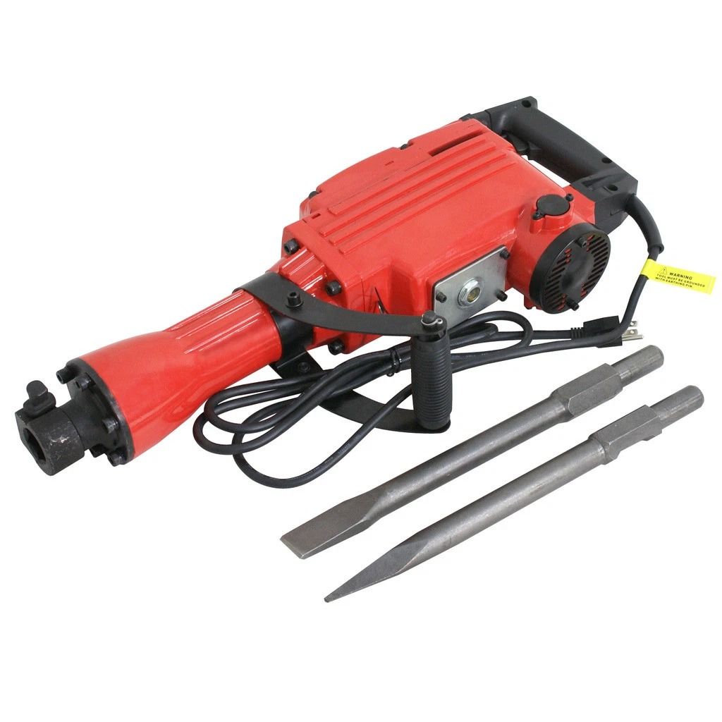 Heavy Duty Electric Demolition Jack Hammer with Case & Gloves