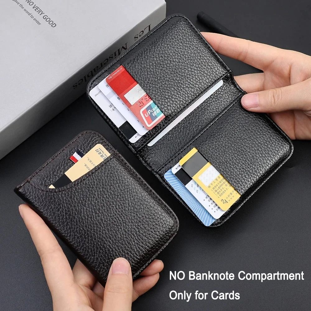 Super Slim Soft PU Leather Mini Card Wallet
