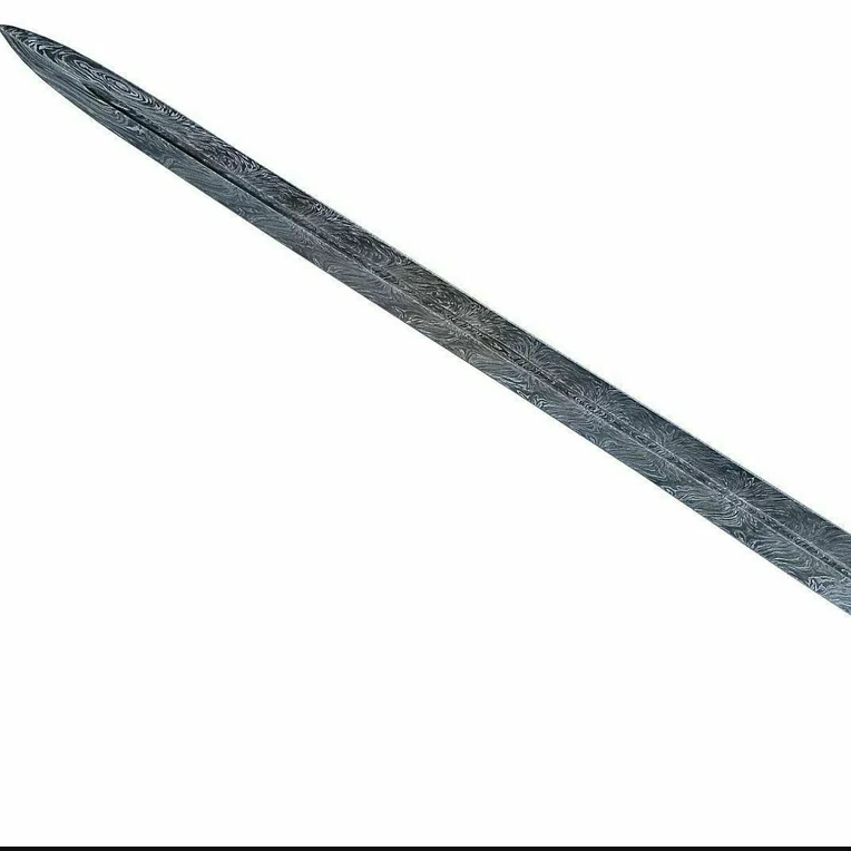 Damascus Steel Sword, Custom-made Damascus Hunting Sword, Machete