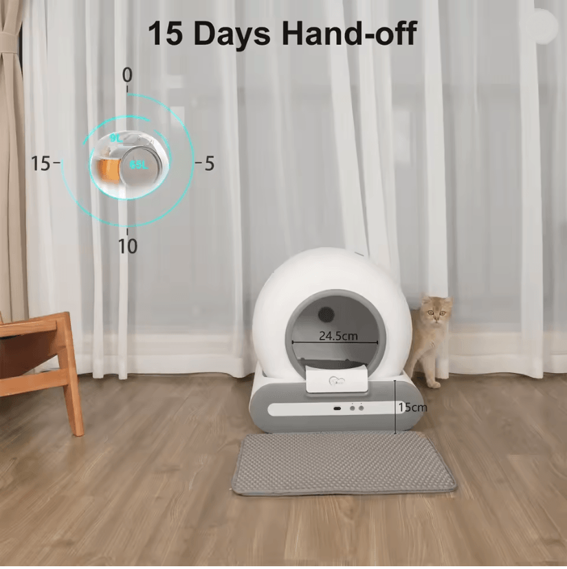 DOEL SmartFlow Self-Cleaning Cat Litter Box with App Control