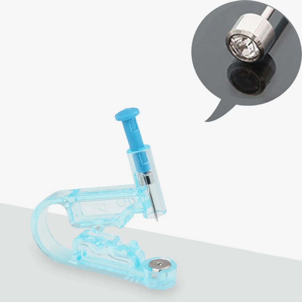 Disposable Sterile Ear Piercing Kit: Cartilage, Tragus, Helix Gun with No Pain - 1/2/4Pcs Piercer Tool & Stud Jewelry