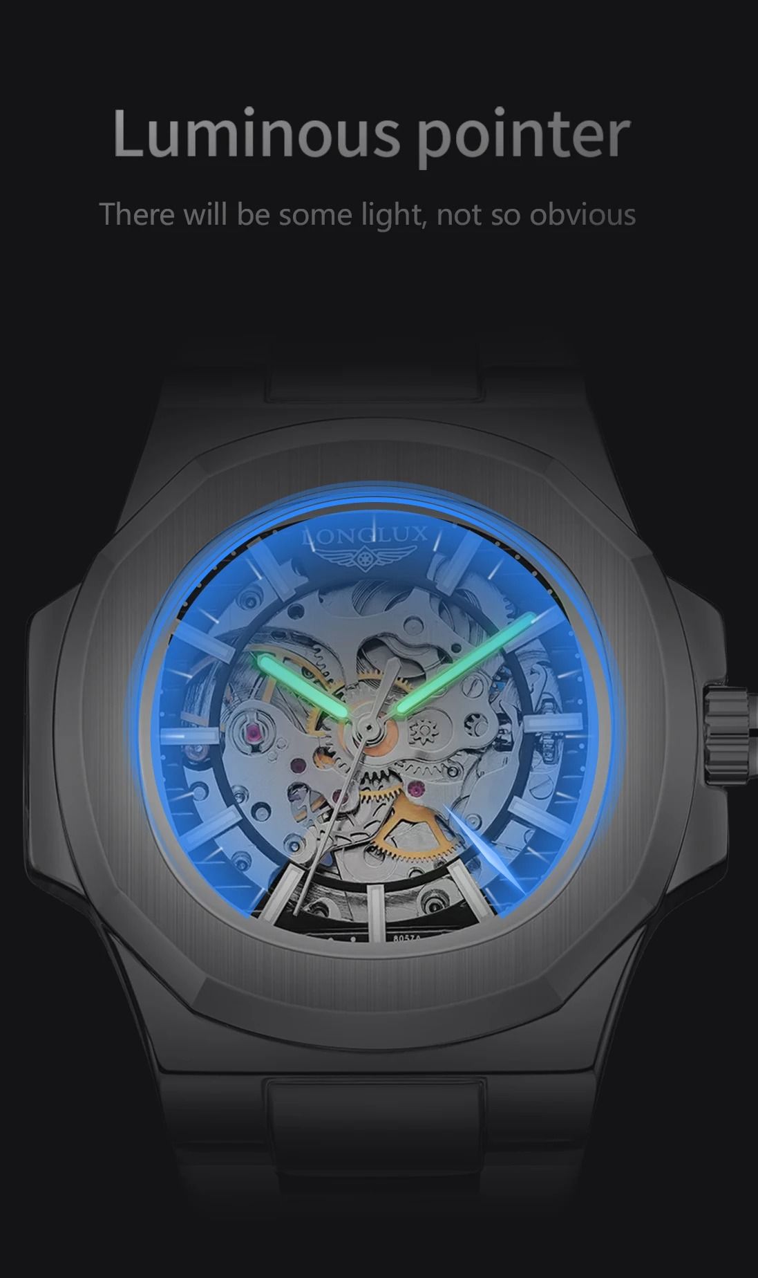 LONGLUX Men Automatic Mechanical Watch