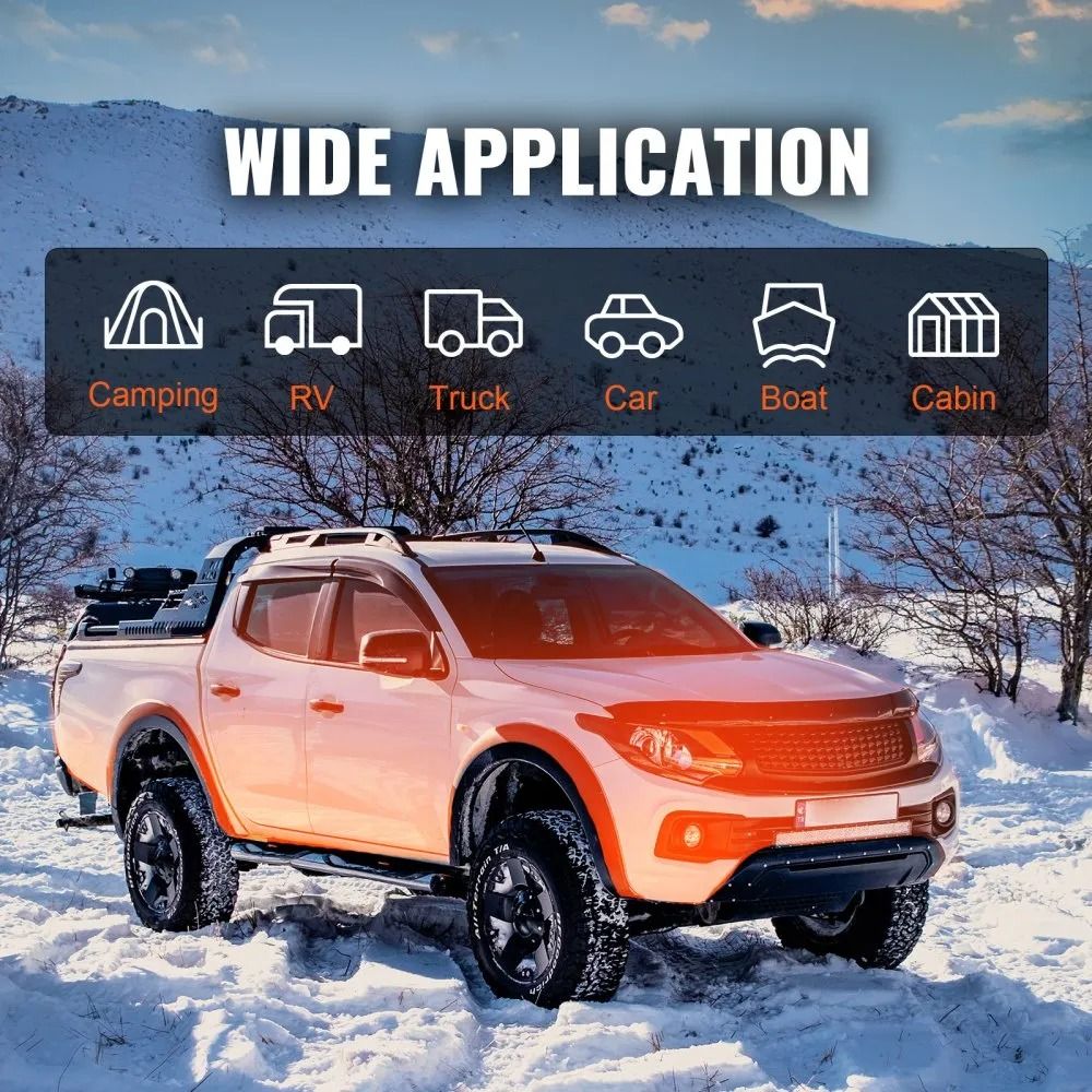 Diesel Air Heater All in One, Bluetooth App LCD, Efficient Portable Diesel Heater for Car, RV, Camping, Cabin