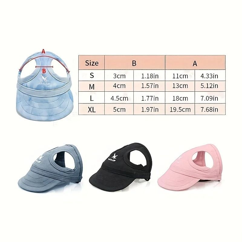 Adjustable Waterproof PVC Dog Sun Hat