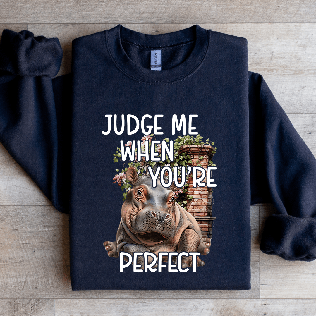 Judge Me When Youre Perfect Sweatshirt