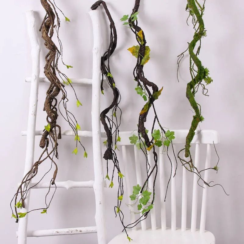 Artificial Dead Tree Vine Rattan | Realistic Twisted Jungle Branch | Modern Pipe Landscaping & Wedding Wall Hanging