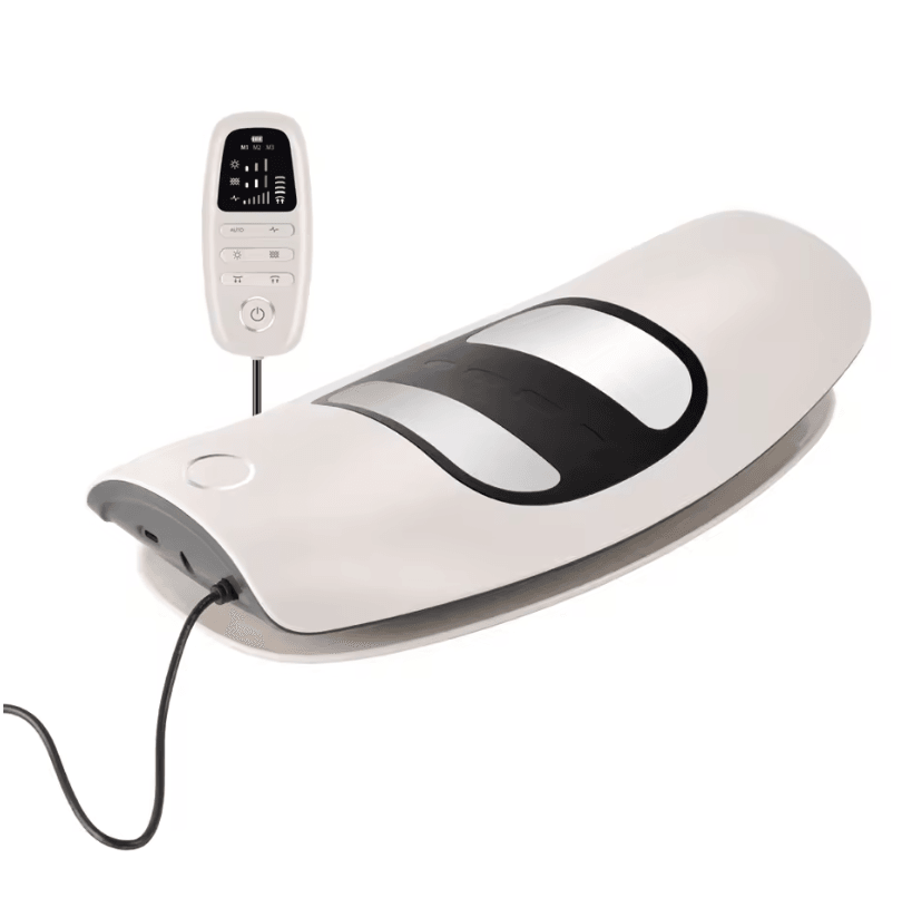 Electric Lumbar Vibration Traction Massager with Heat Therapy