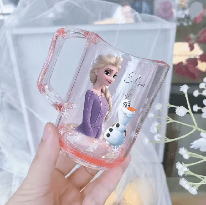 Princess Elsa Kids Mouthwash Cup Cute Cartoon Brushing Rinse Cup