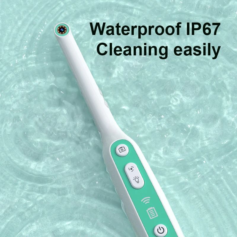 Visual Mouth Camera – 2MP WiFi Intraoral Endoscope 1440P HD, IP67 Waterproof, Dental Inspection Tool for Android , iOS