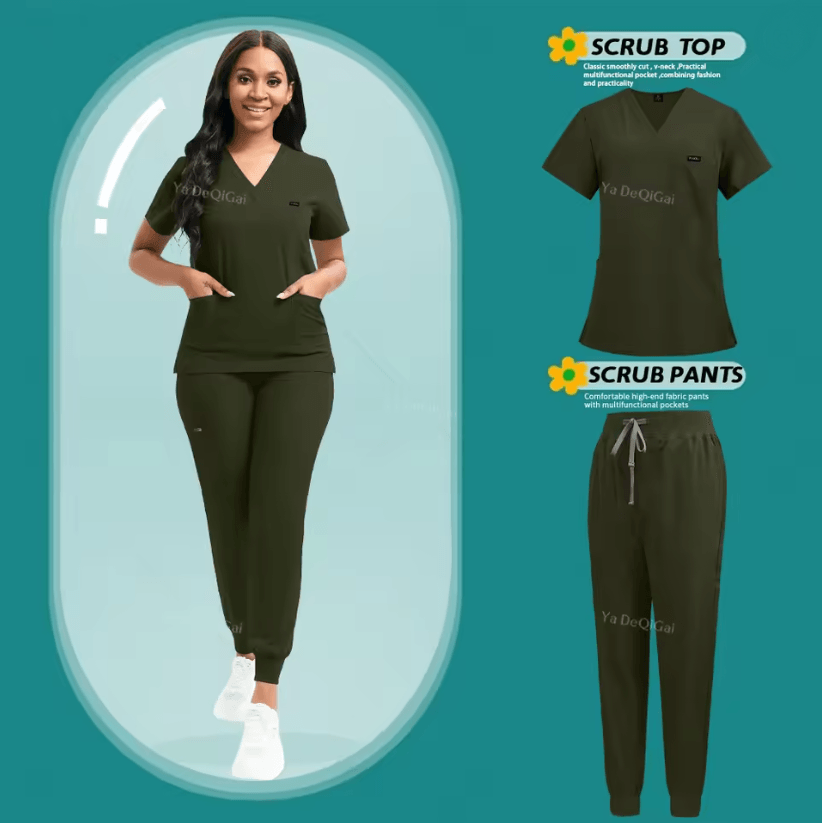FlexCare Womens Stretch Jogger Scrub Set