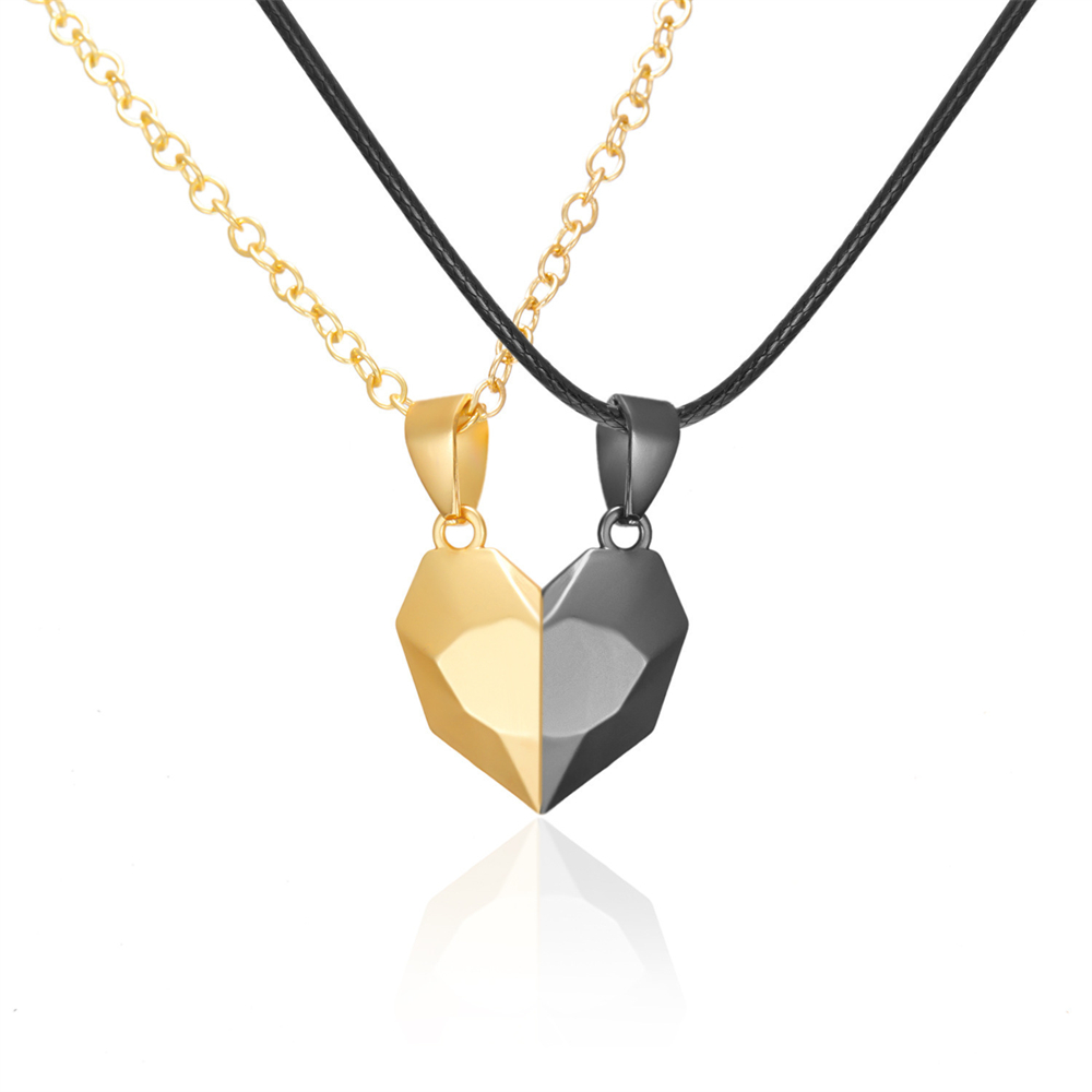 Magnetic Heart Necklace Couple Jewelry, Womens Valentines Day Sweater Chain, Lover Best Friend Wedding Gift