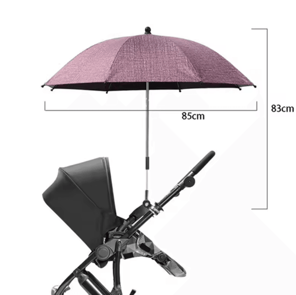 SunGuard Universal Baby Stroller Umbrella with Clamp & UV Protection