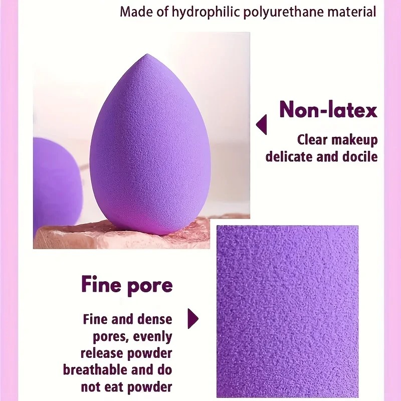 Professional Makeup Sponge Set Soft Multi Purpose Tools for Flawless Foundation Powder & Blush Application
