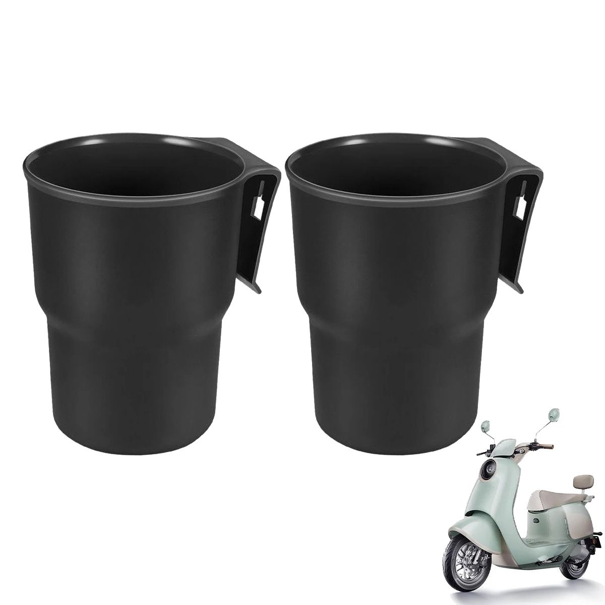 2 pcs Universal Motorcycle Cup Holder Clamp Set