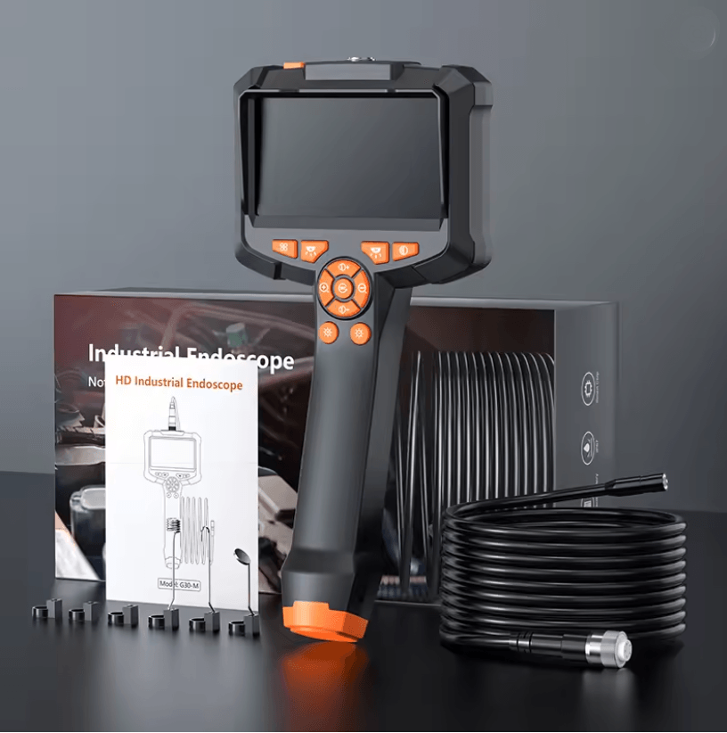 INSKAM Industrial Endoscope Camera 4.3 Inch Screen HD Pipe Inspection Borescope