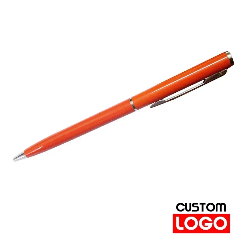 Metal Ballpoint Pens Rose Gold, Custom Logo, Engraved Name, Advertising Lettering, School Office Supplies