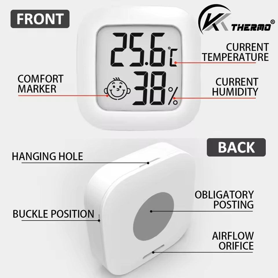 Digital Thermometer Hygrometer Indoor Temperature and Humidity Meter