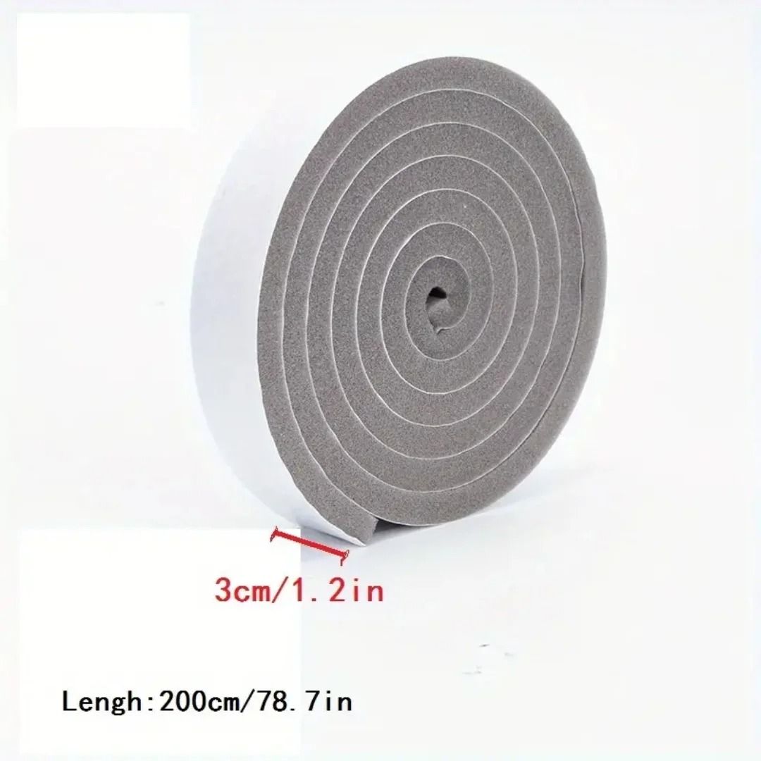 4M Weather Stripping Tape Door Seal Strip Foam Soundproof Insulation Tape