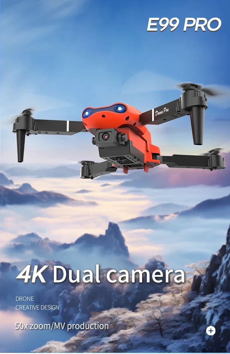 E99Pro 4K WiFi FPV Foldable RC Drone with HD Camera