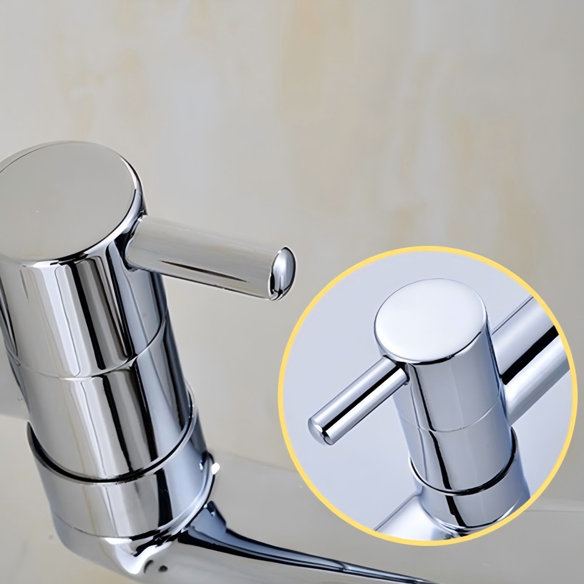 Space Saving Wall Mount Cold Water Faucet with Swing Spout