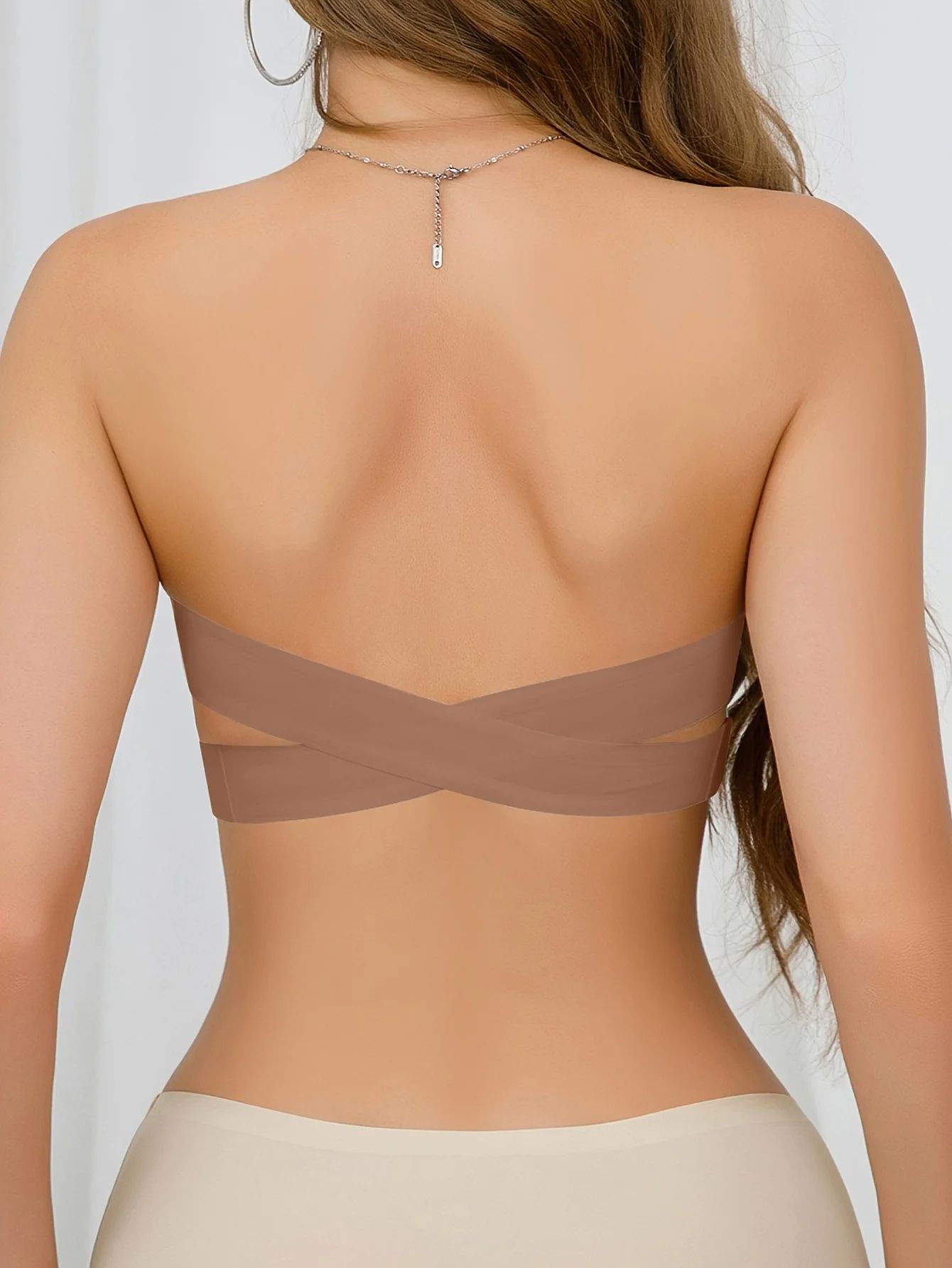 Seamless Crisscross Strapless Bra