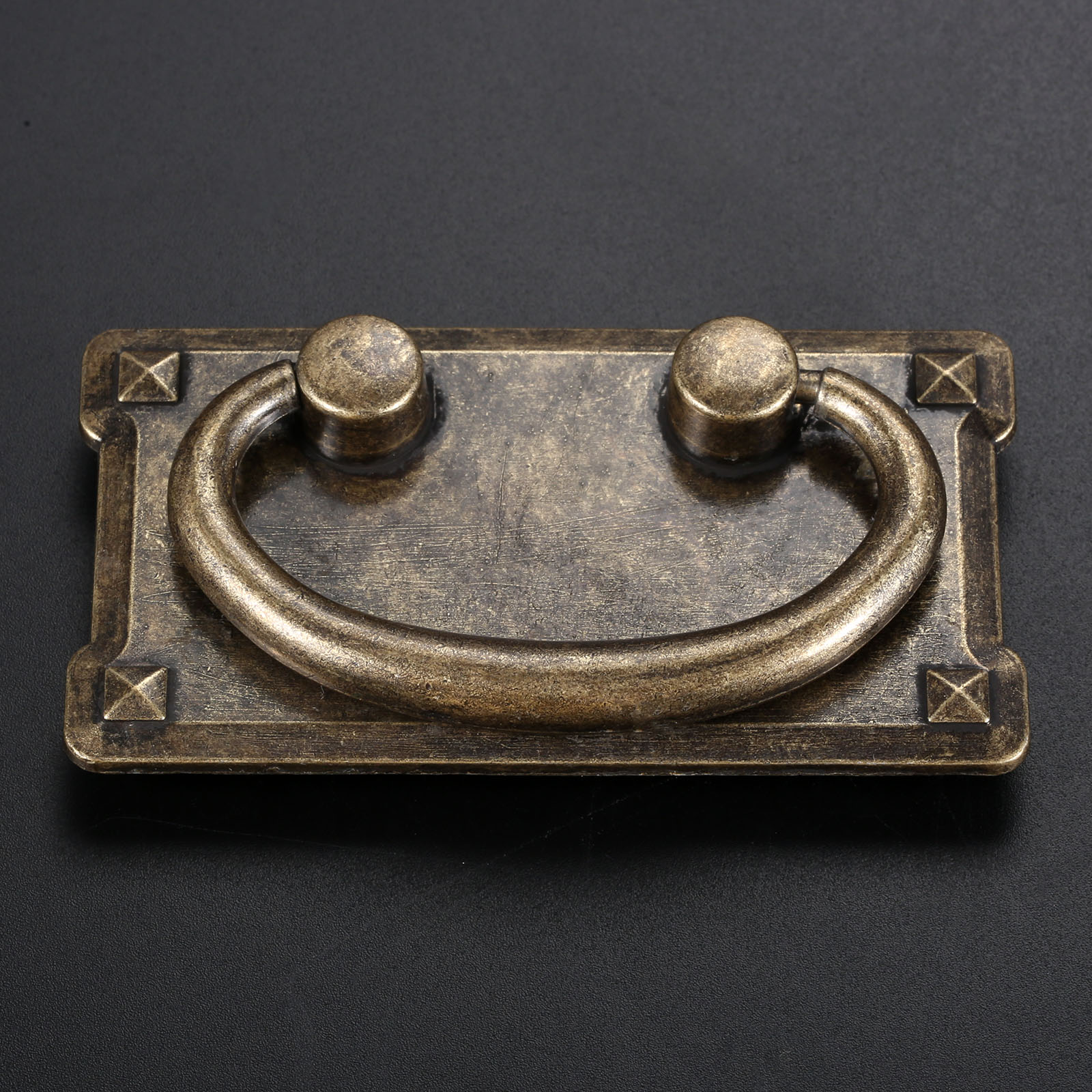 Antique Bronze Cabinet Ring Pull Vintage Drawer Handle for Kitchen Furniture