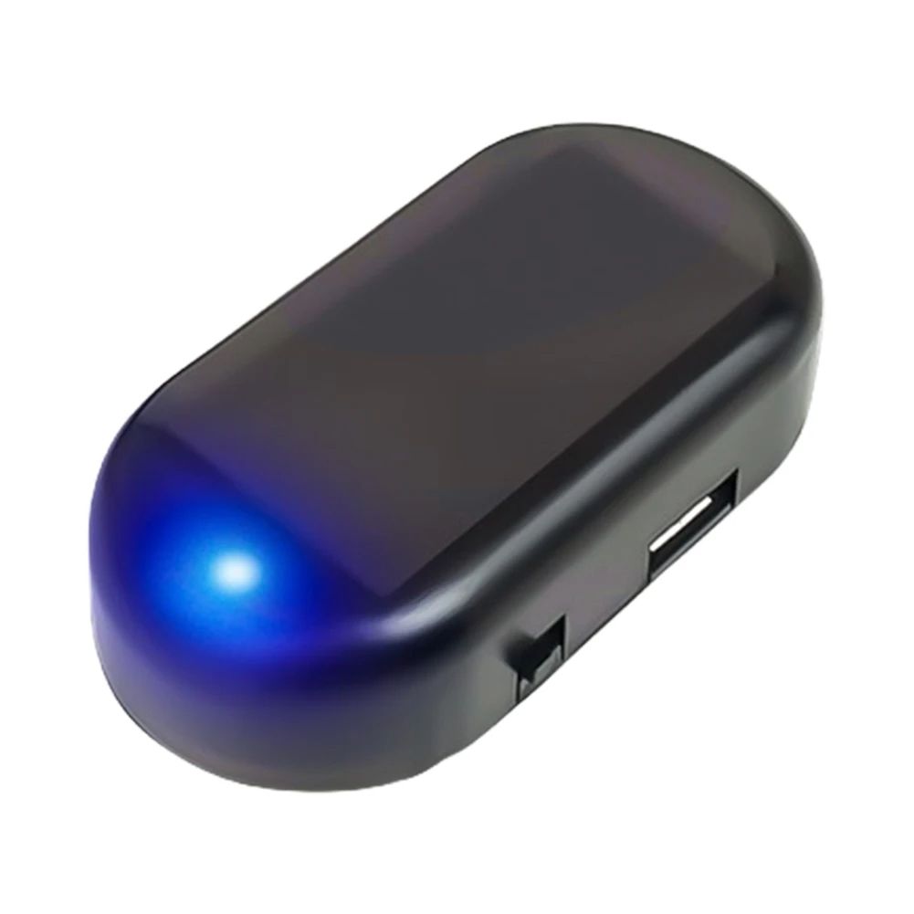 Solar Powered Car Fake Security Light – Super Bright Flashing Imitation Alarm Lamp, Wireless Anti-Theft Strobe Signal wi