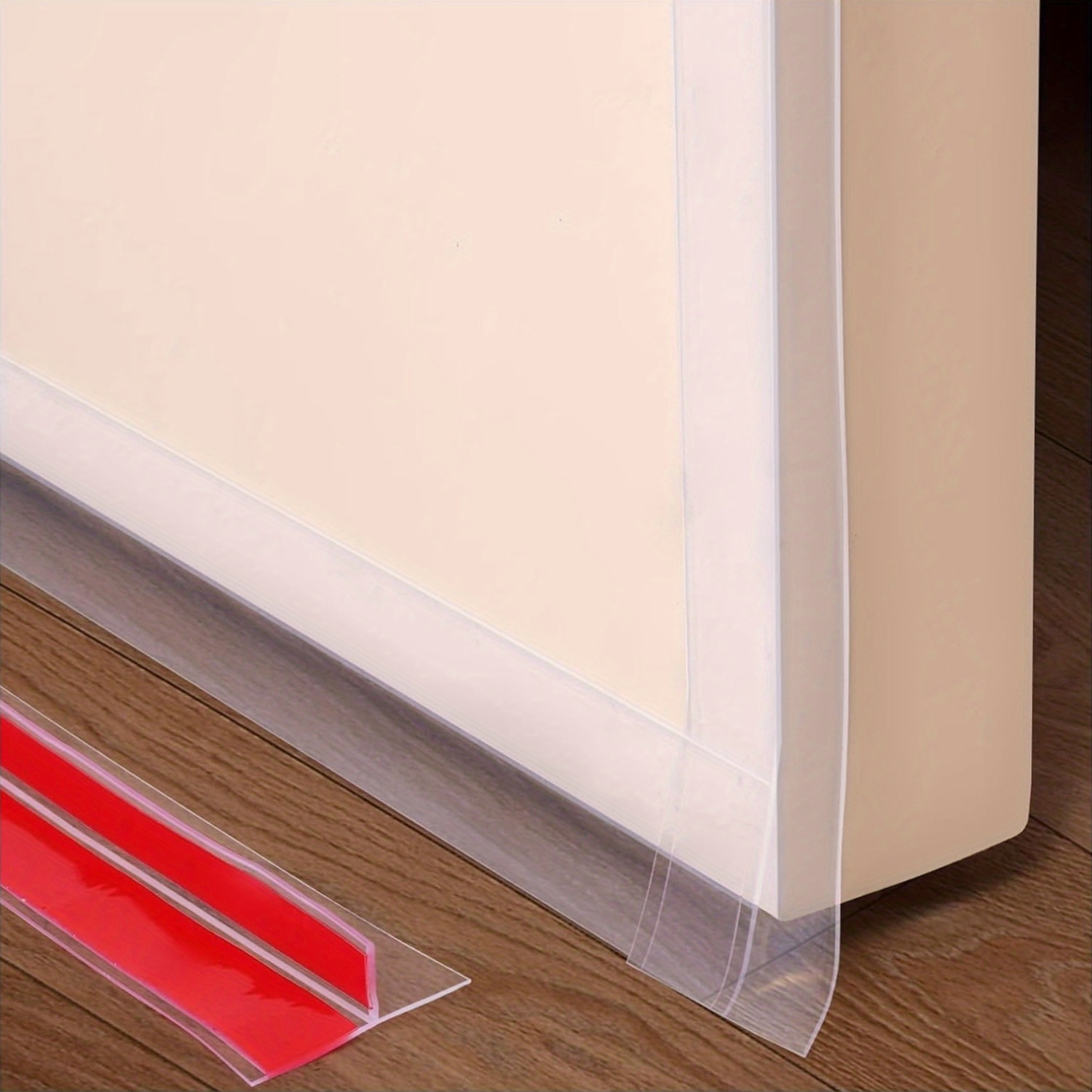 Weatherproof Door Window Clear Plastic TShape Weather Stripping, Gap Stopper for Home Indoor Outdoor Sound Proof Panels