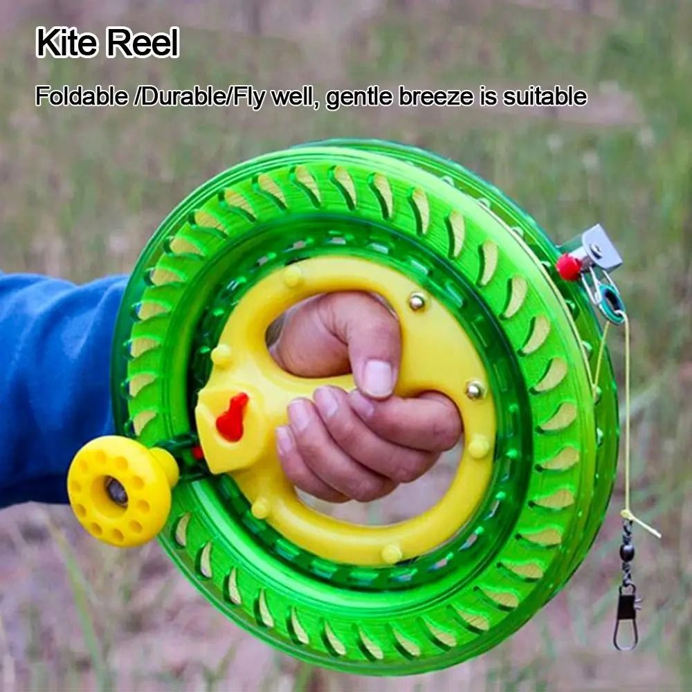 Fire Wheel Kite Reel Winder with Grip Handle 150 to 500M Line
