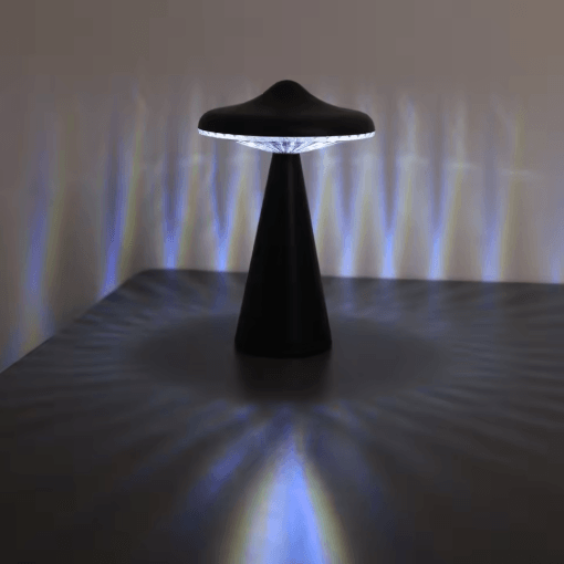 UFO LED Night Light Touch-Control Dimmable Desk Lamp with USB Charging