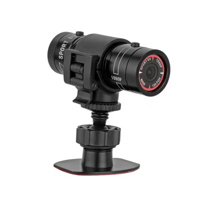 ActionCam Mini Pro 1080P Helmet Action Camera with Waterproof Design & Flashlight